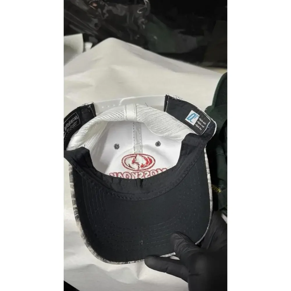 Cabela’s Green Cap & Mossy Oak Fishing Mesh‎ Hat Lot of 2 One Size